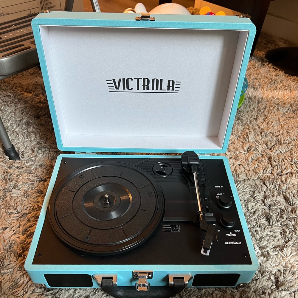 Portable Vintage Vinyl Record & Bluetooth Player by Victrola